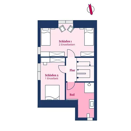 Haus Am Leuchtturm Hausteil 1 *